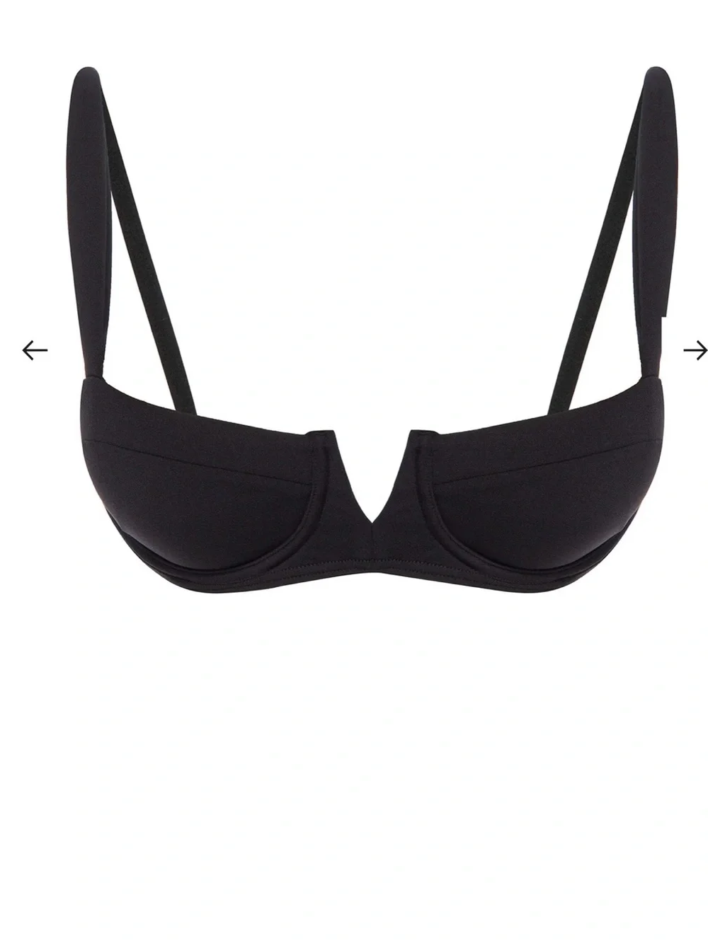Monday Swimwear Black Underwire Bikini Set